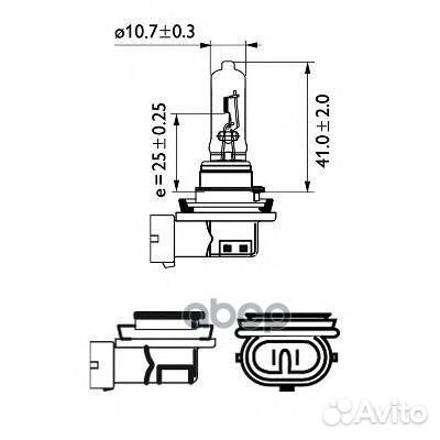 Лампа H9 12V 65W PGJ19-5 12361B1 Philips