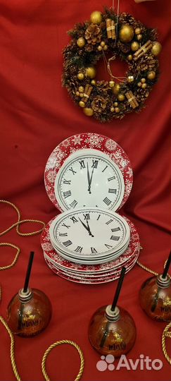 Тарелка с часами икеа Винтер