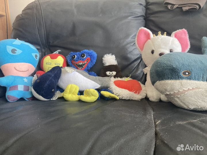 9 мягких игрушек