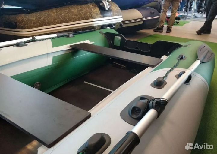 Лодка пвх Тритон 360 Sport серый/зелёный