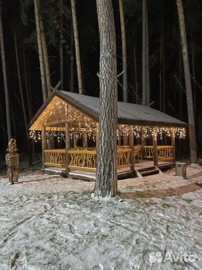 Монтаж premium гирлянд на дома и коттеджи