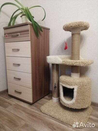 Домик для кошки с когтеточкой