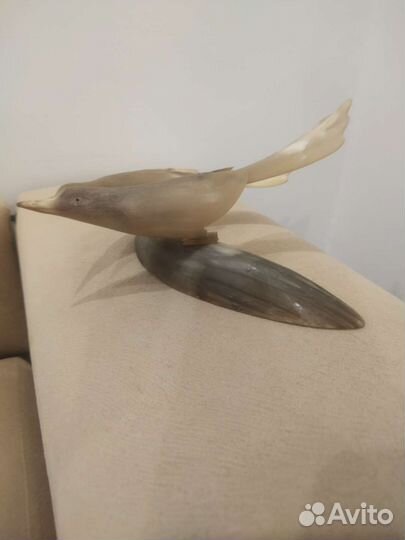 Птицы из рога, кость винтаж
