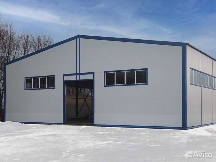 Быстровозводимые ангары склады цеха из сэндвич панелей