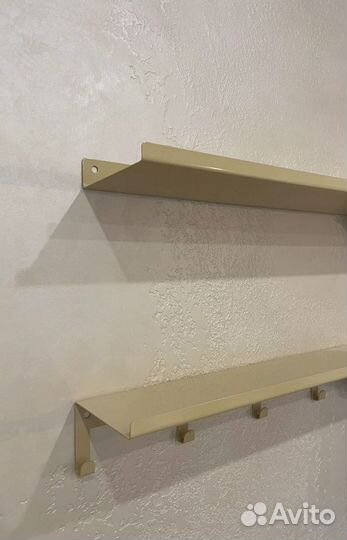 Полка Комплект полок 2 шт, с крючками металл