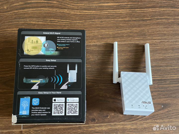 Wi-Fi точка доступа asus RP-AC55