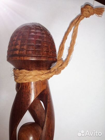 Вилка каннибала, сувенир из дерева, Фиджи