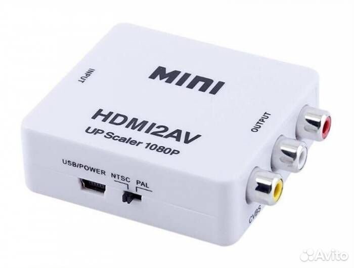 Переходник hdmi2AV (гнездо hdmi вход - гнезда 3*RC