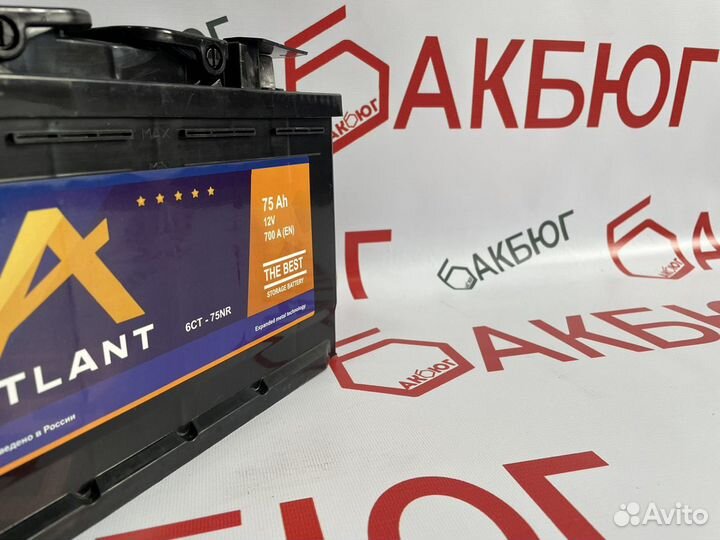 Аккумулятор Аtlant 6ст-75 ач (бесплатная доставка)