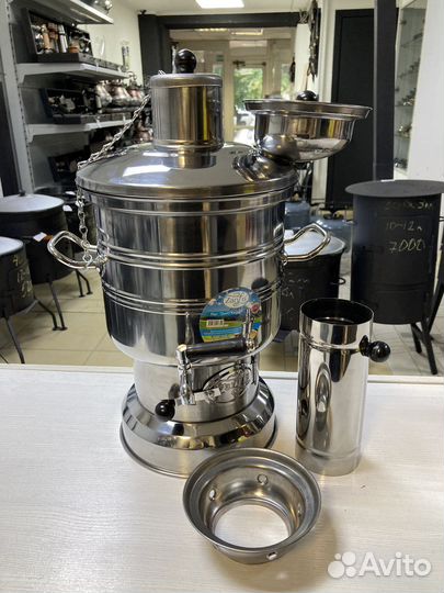 Самовар жаровой турецкий 3.5л с 1 чашей