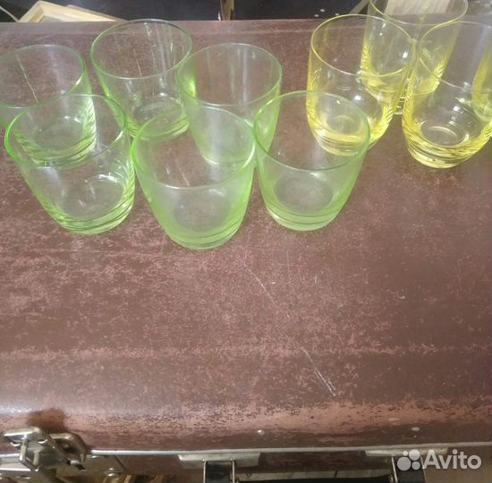 Стопки цветное стекло СССР
