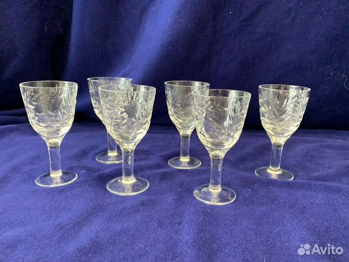 Рюмка на ножке хрусталь 6 шт