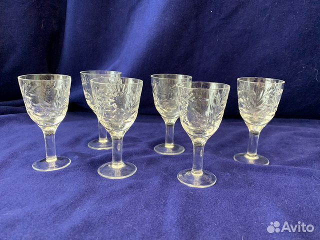 Рюмка на ножке хрусталь 6 шт