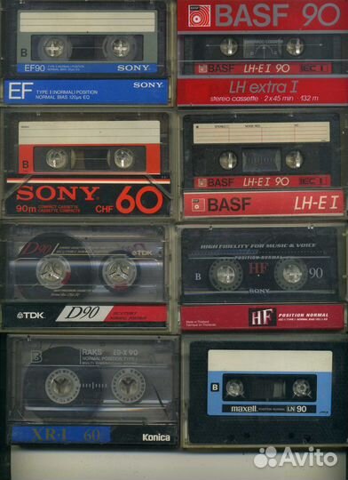 Кассеты чистые для магнитофона