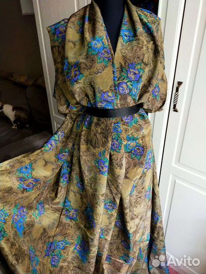 Ткань шелк СССР винтаж