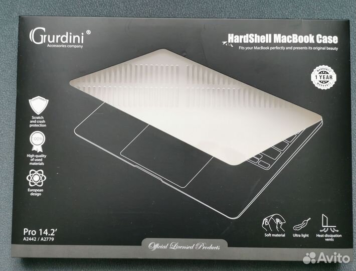 Чехол кейс для Macbook Pro M1 M2 M3