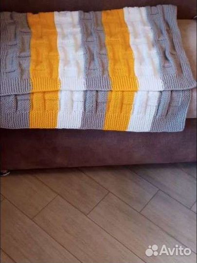 Плед детский вязаный ручная работа