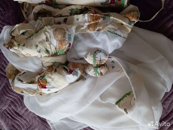 Балдахин и бортики в кроватку