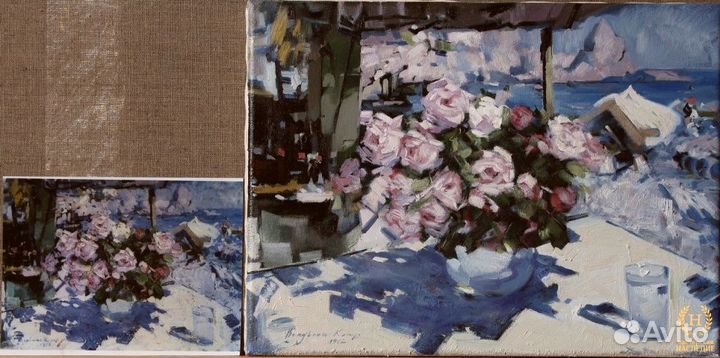 Константин Коровин «Розы» копия маслом под заказ