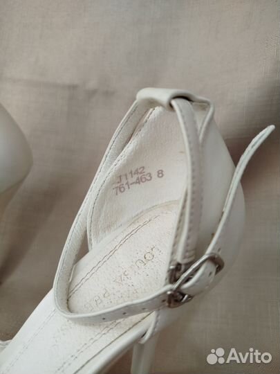 Свадебные туфли белые 38