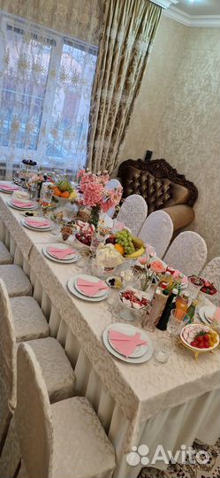 Прокат посуды фотозоны столы стулья