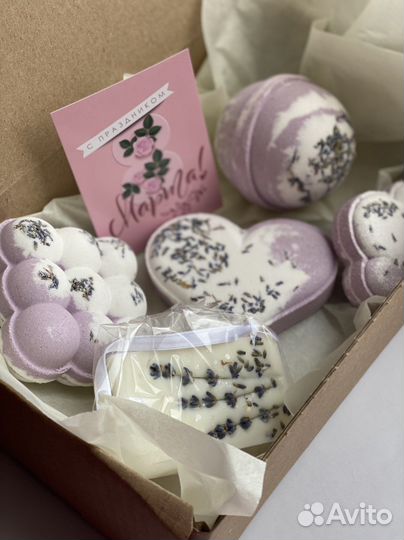 Подарочный набор. Бомбочки для ванны. 8 марта