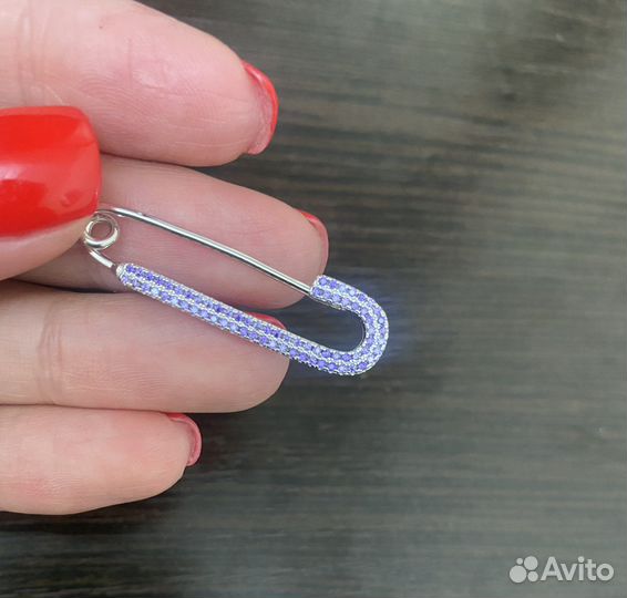 Булавка серебро