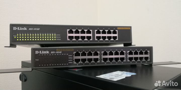 Коммутаторы D-Link, Compex. Сетевые карты