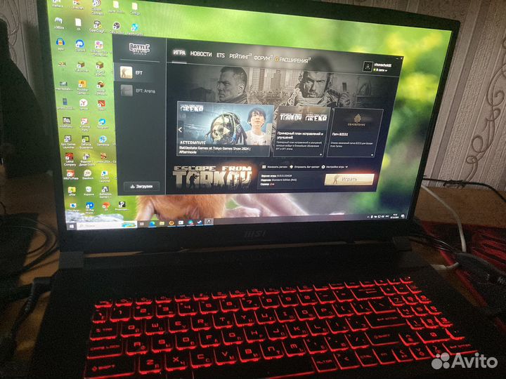 Ноутбук msi katana gf76