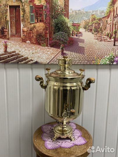 Самовар угольный на дровах 8л Тула