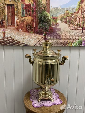 Самовар угольный на дровах 8л Тула