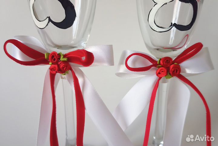 Свадебные бокалы с котами
