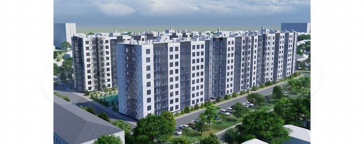 2-к. квартира, 53,4 м², 2/9 эт.