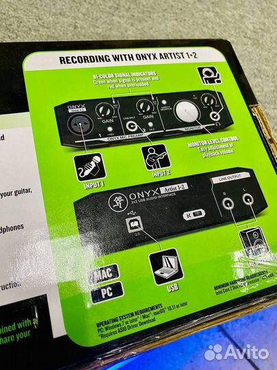 Звуковая Карта Mackie Onyx Artist 1-2 Новая