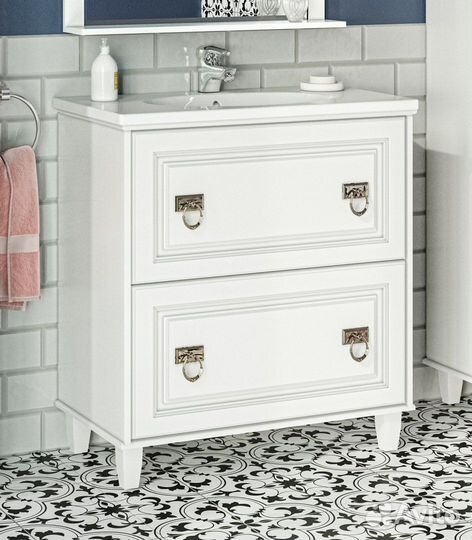 Тумба с раковиной Misty Версаль П-Вер07080-0112Я