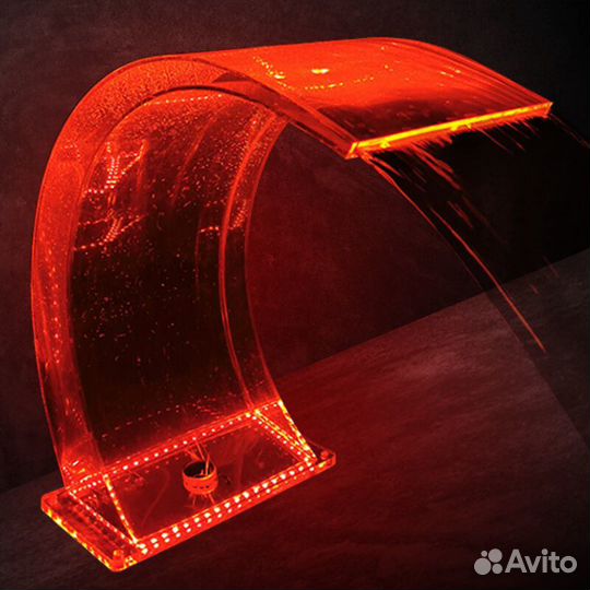 Водопады с подсветкой для бассейна