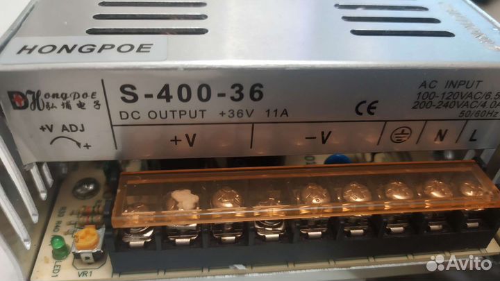 Импульсный блок питания 36V 11A 400W