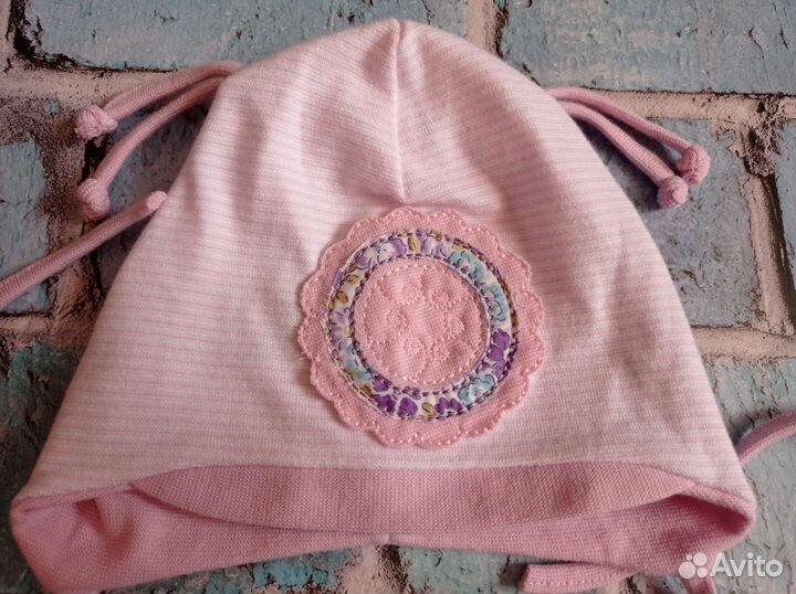 Шапка для девочки на весну-лето, новая 46 р