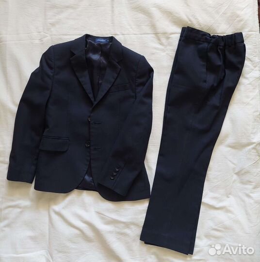 Школьный синий костюм для мальчика 128