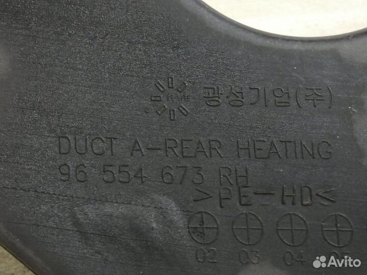 Воздуховод правый Chevrolet Lacetti 2003-2013