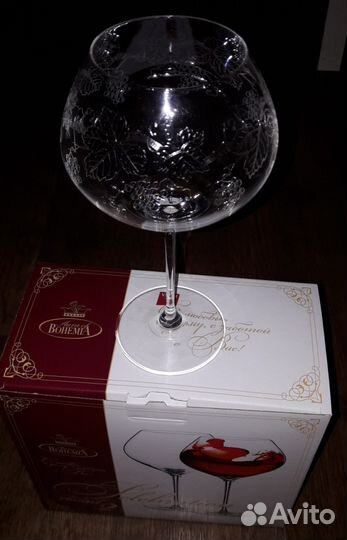 Фужеры Bohemia, 2шт., новые в упаковке, 760мл