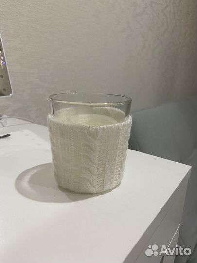 Чехол вязаный для подсвечников