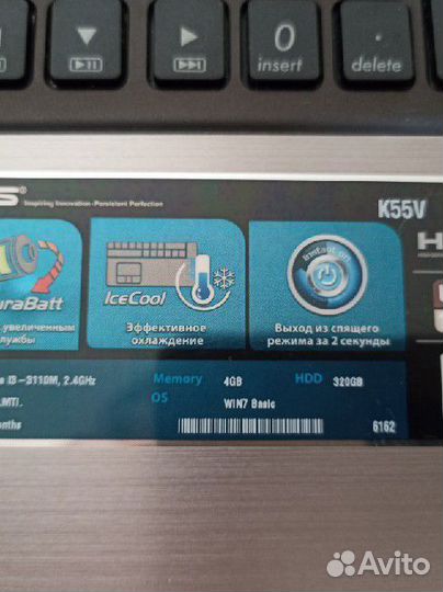 Ноутбук Asus K55V