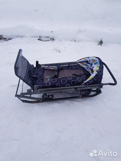 Детские санки коляска