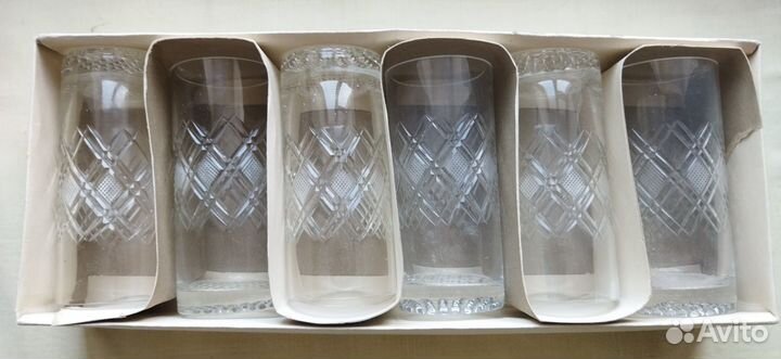 Набор Стаканов Ромбических, 6 шт, СССР