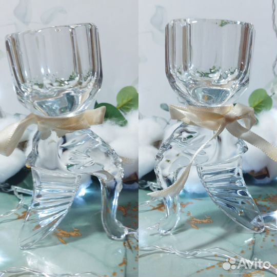 Рюмка СССР хрустальная Гусь перевертыш