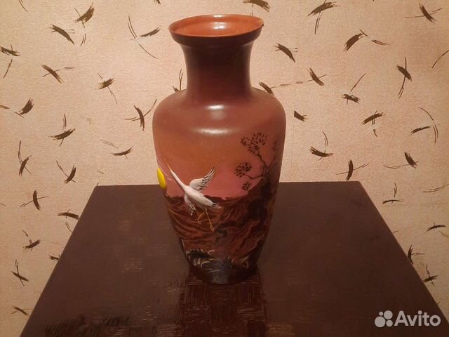 Ваза напольная керамическая Авторская роспись