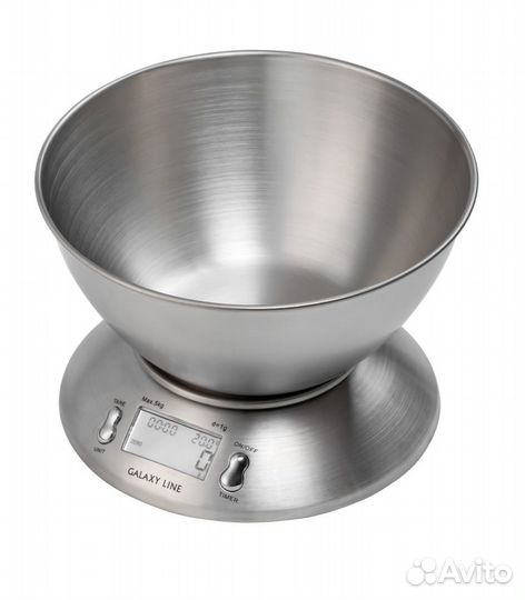 Кухонные весы Galaxy Line GL2815, 1,8 л, серебряны
