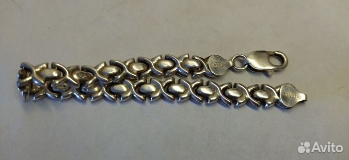 Браслет. серебро 925 проба 19*0,9см