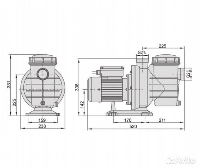 Насос Aquaviva LX swim050m